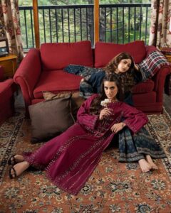 Iqra aziz and Sajal Ali together for SAPPHIRE winter collection 24