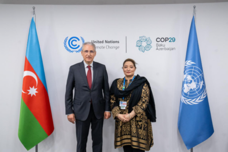 Pakistani PM’s Climate Aide Romina Khurshid Meets COP29 President to Push Climate Finance Agenda