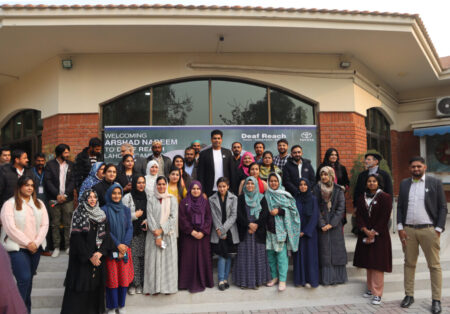 Arshad Nadeem Shows Support at Deaf Reach School’s Annual Sports Day in Lahore