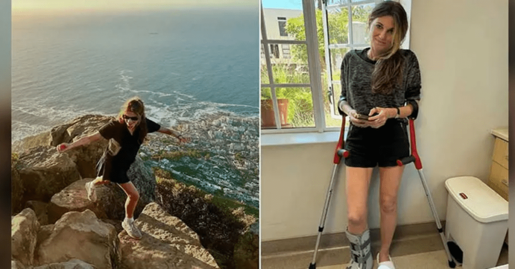 jemima-goldsmith-hiking-injury-cape-town