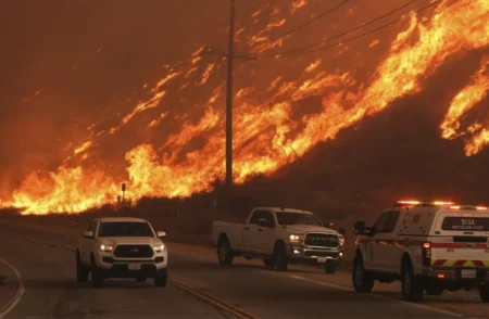 Massive Wildfire Near Los Angeles Grows to 9,400 Acres