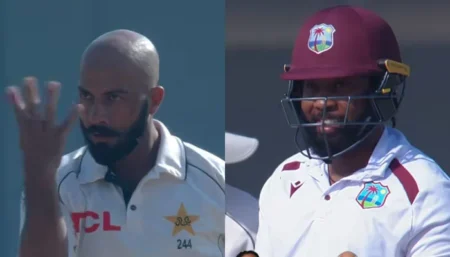 West Indian Spinner Dismisses Sajid Khan