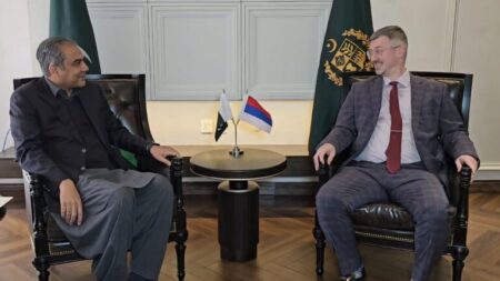 Mohsin Naqvi Holds Meeting with Russian Ambassador