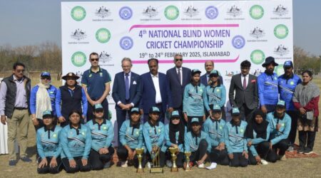 AUSTRALIA BOLSTERS BLIND WOMEN’S CRICKET IN PAKISTAN