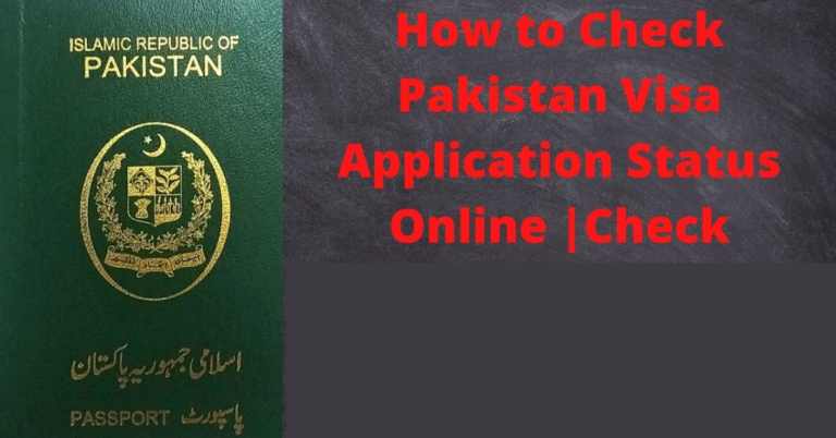 visa check online by passport number pakistan