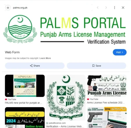 Fake Arms License Website