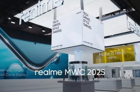 Realme Redefines Mobile Design, Camera Tech & AI at MWC 2025