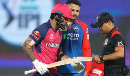 Bat Controversy in Spotlight as Riyan Parag