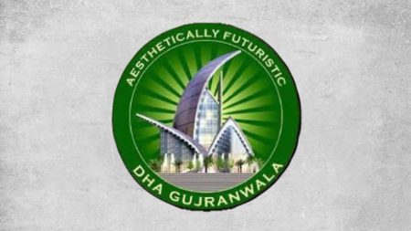 Investors and buyers checking DHA Gujranwala 2025 balloting results online on laptops and mobile devices