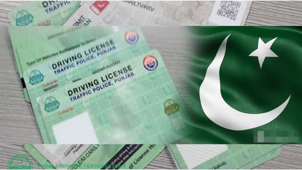Driving license fee chart Lahore 2025 with category-wise charges