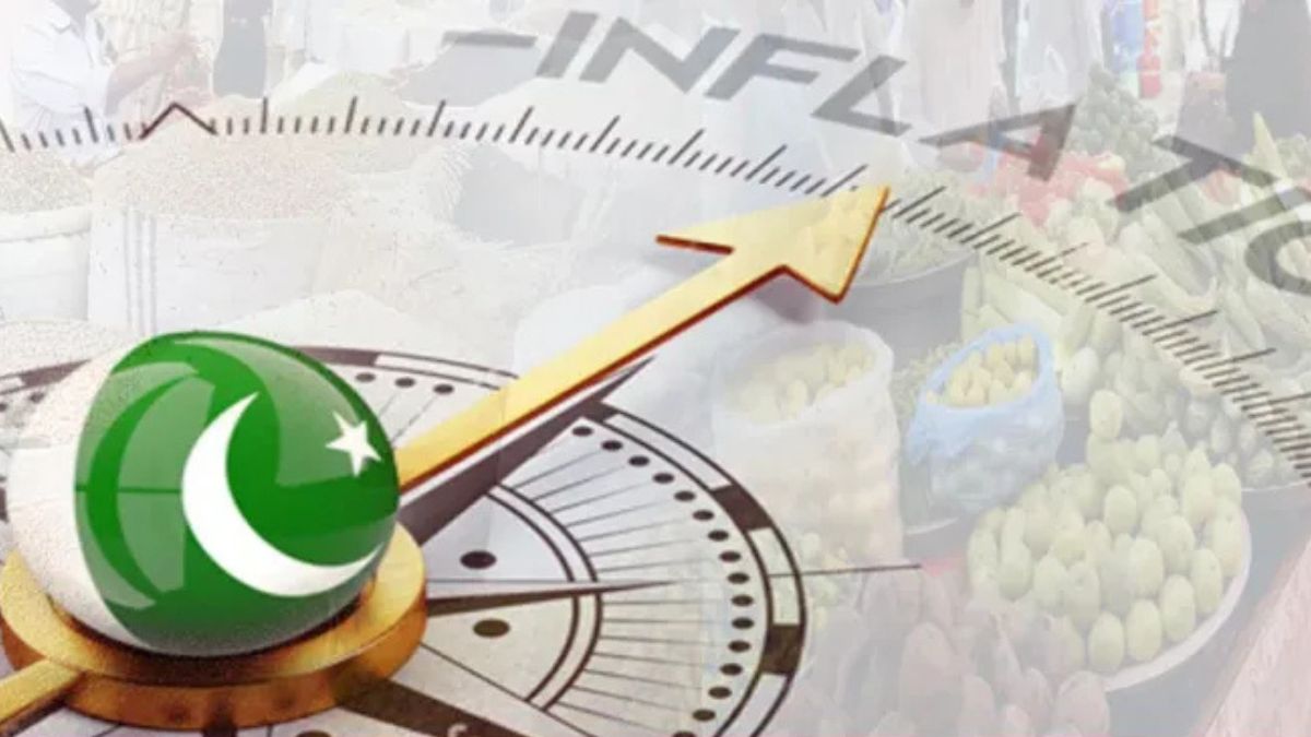 Graph showing inflation trends in Pakistan 2025