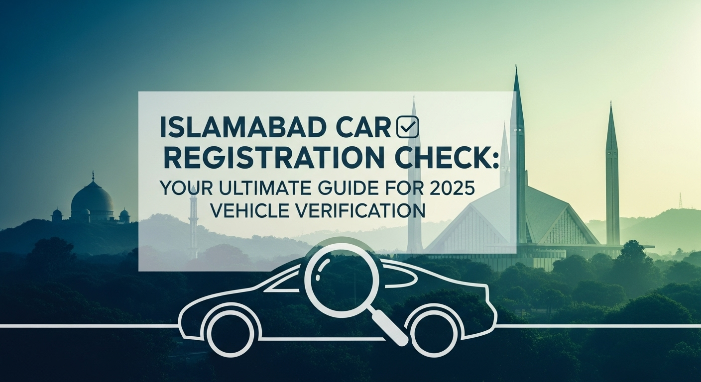 Islamabad Car Registration Check