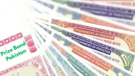 Official Prize Bond draw results announcement board showing winning numbers in Pakistan 2025