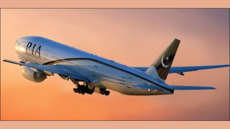 Airplane flying over Pakistan with Quetta and Islamabad cityscape