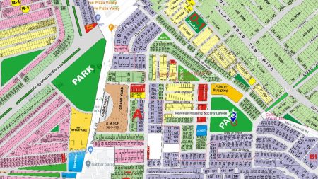 Entrance gate of Revenue Employees Cooperative Housing Society Lahore