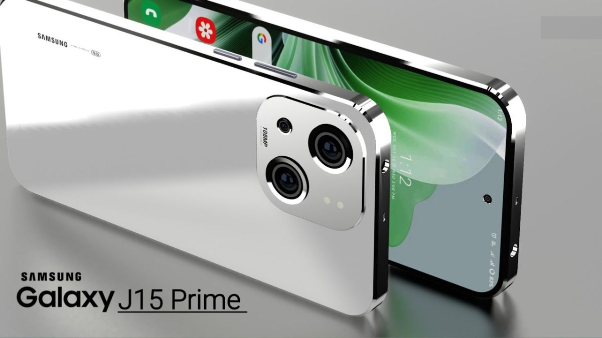 Samsung Galaxy J15 Prime 2025 model front and back view with display and camera design