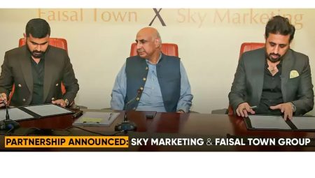 Faisal town signs MoU with Sky Marketing