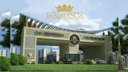 Entrance view of Taj Residencia housing society in Islamabad