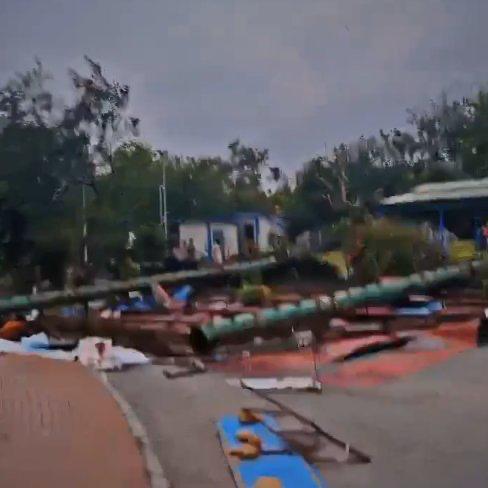 Intense Winds and Hailstorm