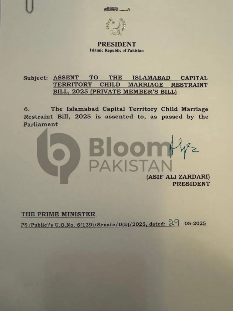 Bill Against Child Marriages