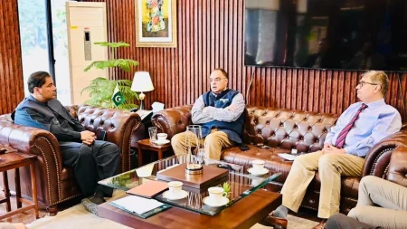 Zafar Masud CEO Punjab Bank Meets CDA Chairman