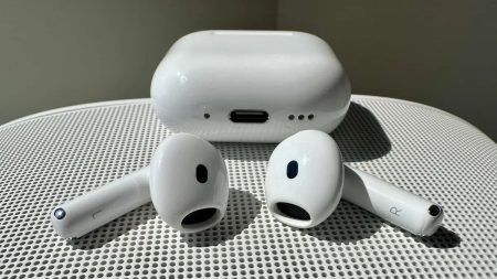Apple AirPods 4 with Active Noise Cancellation and charging case