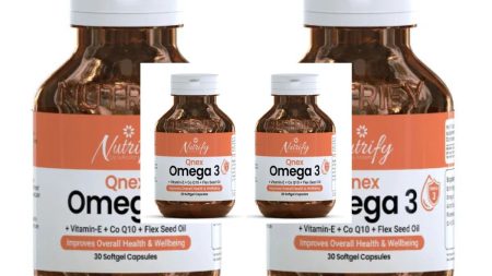 Omega 3 capsules with fish and nuts in Pakistan