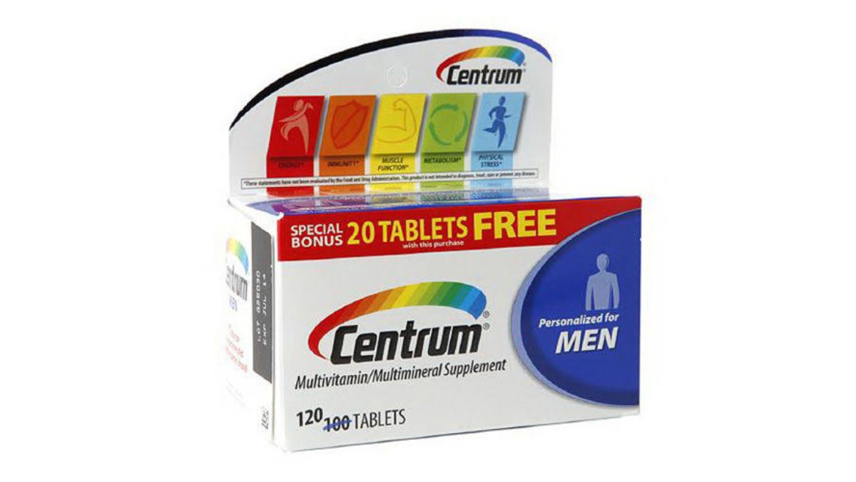 Bottles of Centrum multivitamins available in Pakistan for men, women, kids, and seniors in 2025
