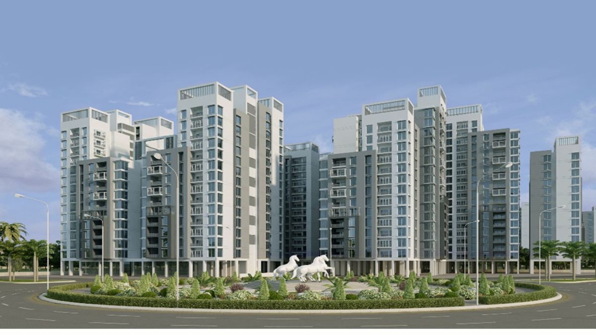 Under-construction apartment buildings in Naya Nazimabad developed by Globe Residency REIT