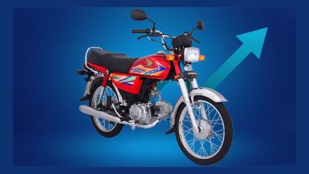 Honda CD-70 and CB-150F motorcycles with updated July 2025 prices