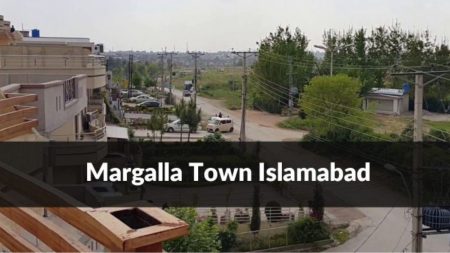 Front view of a house in Margalla Town Islamabad with modern design