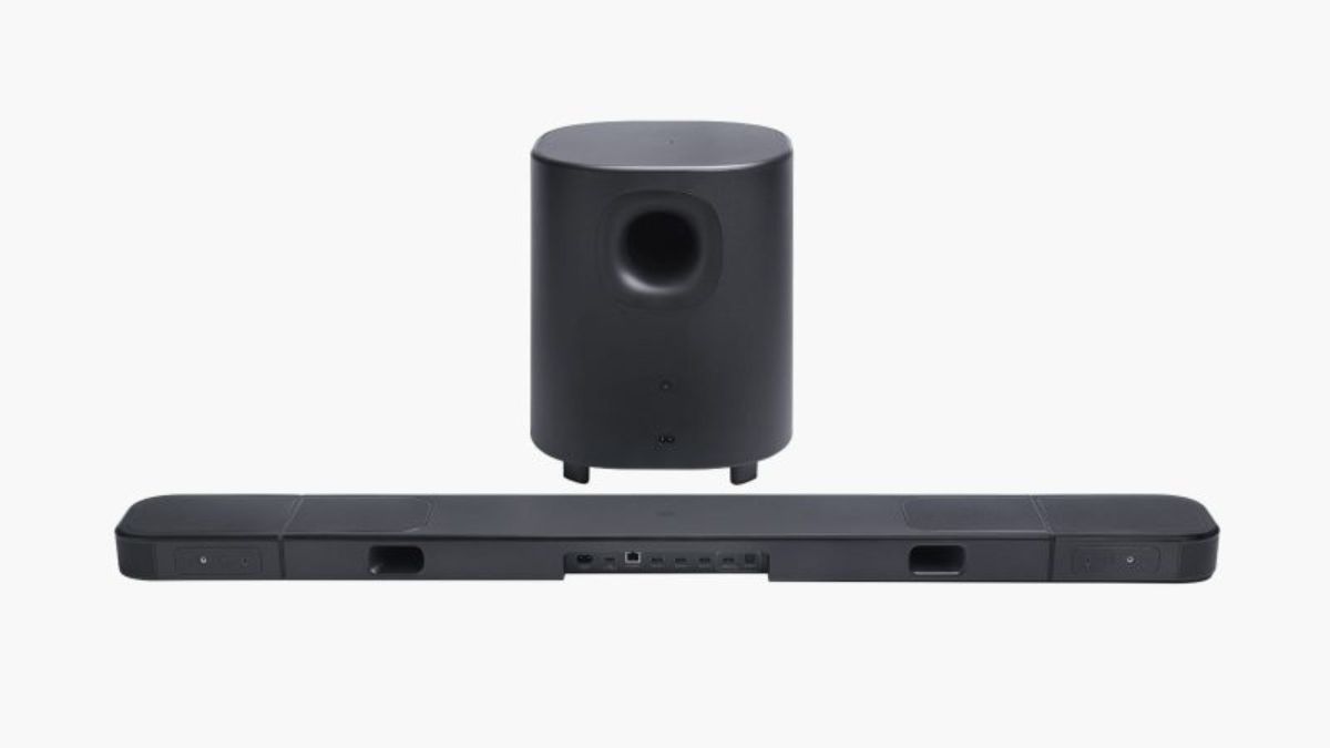 JBL Bar 1000 MK2 with wireless surround speakers and 10-inch subwoofer