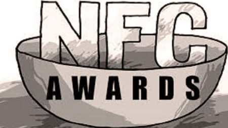 Map of Pakistan highlighting provincial budget allocations from NFC 2025