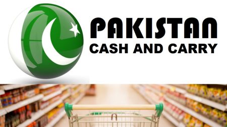Pakistan Cash and Carry Stores aisles with grocery products