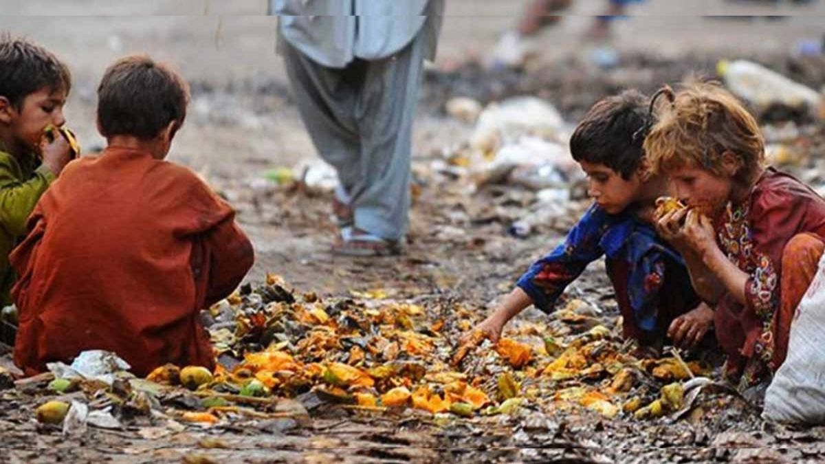 A representation of poverty in Pakistan showing economic and social challenges