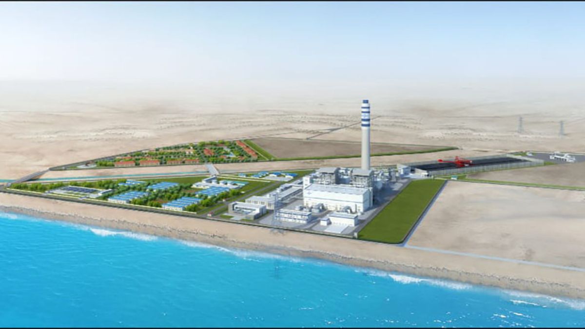 Aerial view of Gwadar city showing construction sites and new developments in 2025