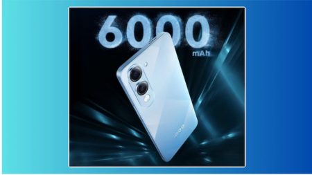 iQOO Z10 Lite front and back view with specs