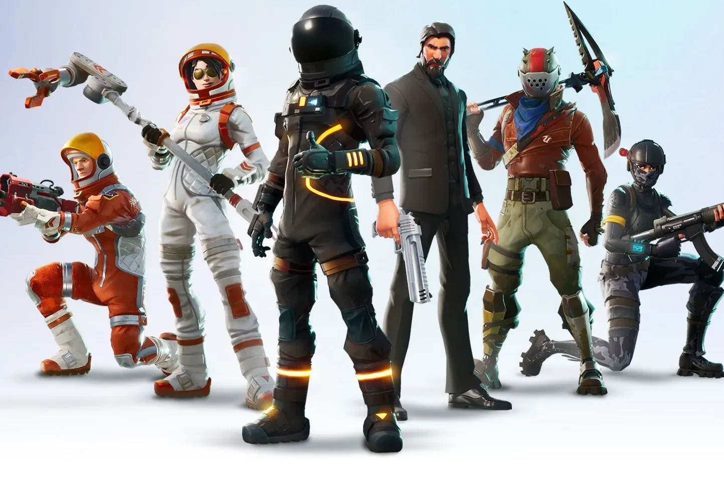 Image showing a stack of money or a check, with a subtle Fortnite game logo or character in the background, representing refunds.