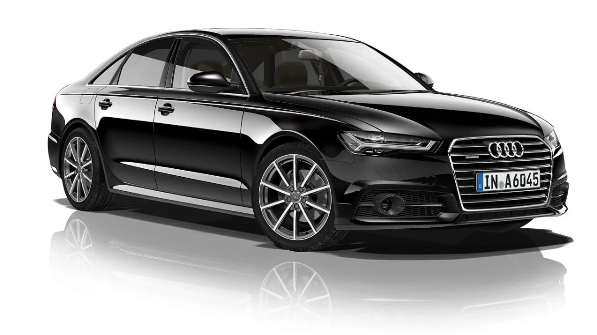 Front view of Audi A6 2025 luxury sedan available for sale in Pakistan