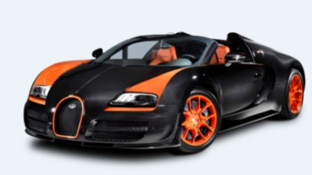 Bugatti Veyron Super Sport parked outdoors – Imported luxury car in Pakistan 2025