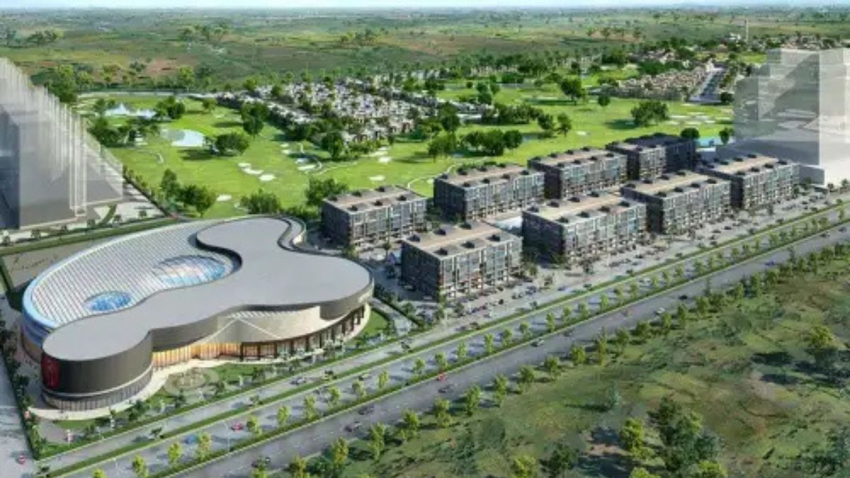 Aerial view of DHA Phase 6 Lahore showing plots, houses, and roads in 2025