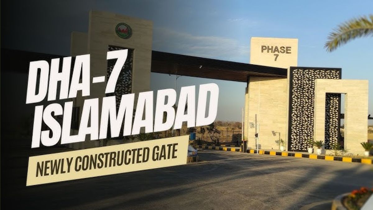 Main entrance of DHA Phase 7 Islamabad via Expressway Gate 7