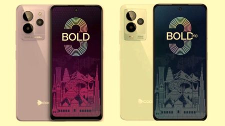 What’s New in Dcode Bold 3? 2025 Specs, Price & PTA Info Front and back view of Dcode Bold 3 smartphone in purple color – 2025 edition