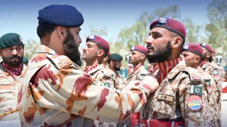 Federal Constabulary officers in Pakistan during security deployment 2025