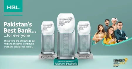 HBL was awarded the title of “Pakistan’s Best Bank” at the prestigious Euromoney Awards for Excellence 2025.