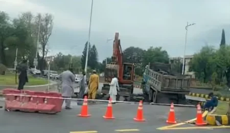 Islamabad 9th Avenue Underpass Cracks After First Rain