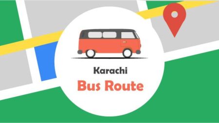 Karachi 2025 bus route map including BRT and Peoples Bus Service