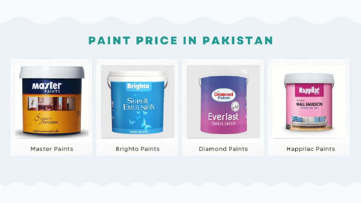 2025 updated paint rate list in Pakistan for interior and exterior paints