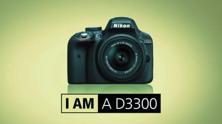 Nikon D3300 DSLR front view with lens – July 2025 price in Pakistan