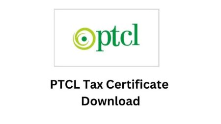 PTCL Tax Certificate Online 2025